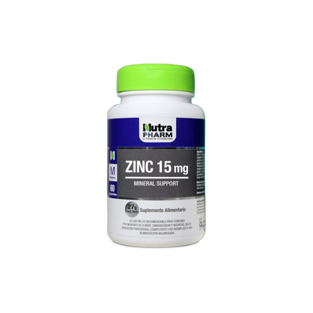 Zinc 15 Mg - 60 Capsulas