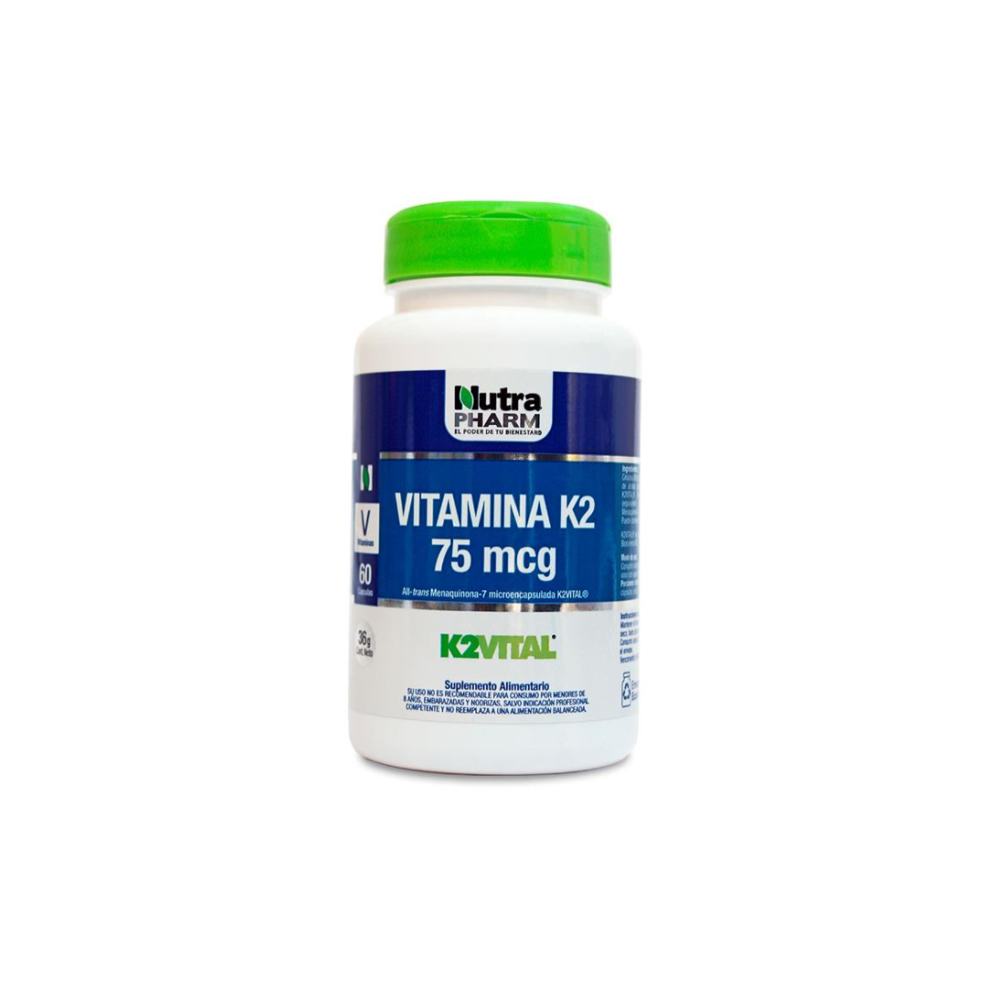 Vitamina K2 75 Mcg - 60 Capsulas
